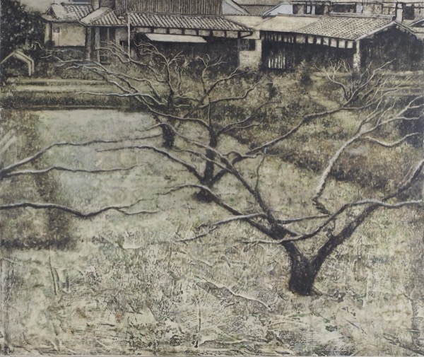 Orchard With Buildings