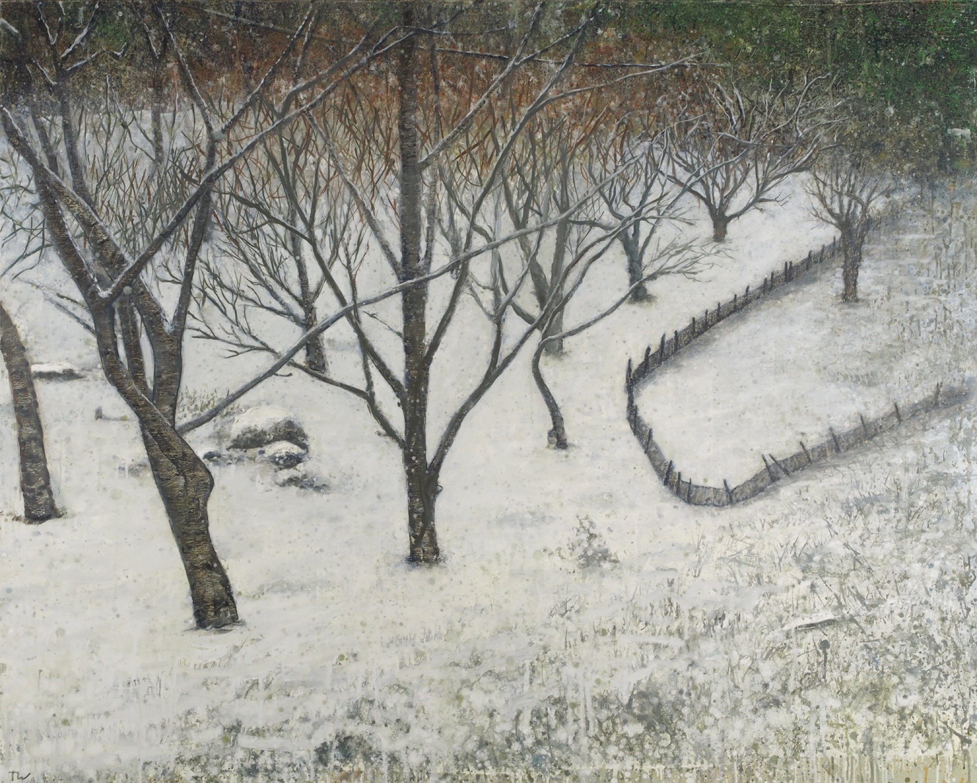 Winter Orchard With Enclosure, II