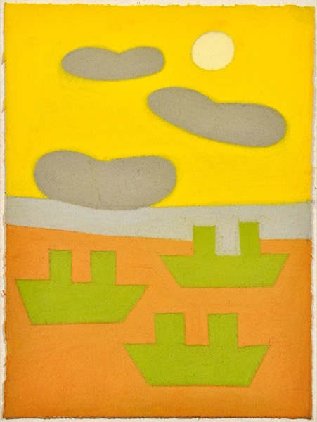 Untitled (landscape and boats)