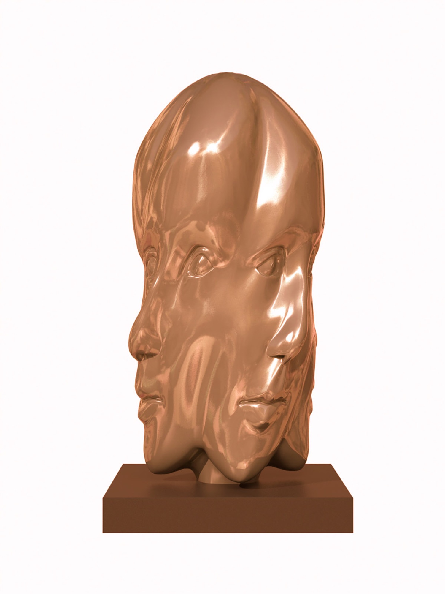 Woman in Metallic Copper