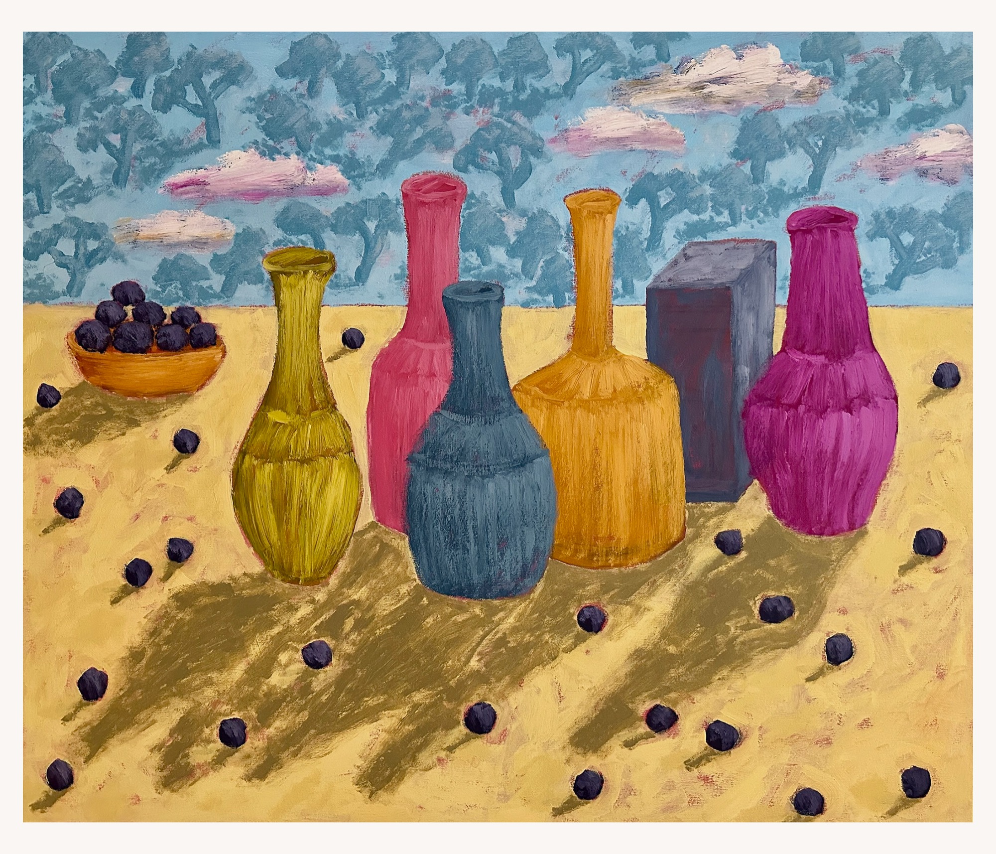 Vessels and blueberries