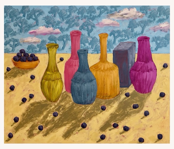 Vessels and blueberries